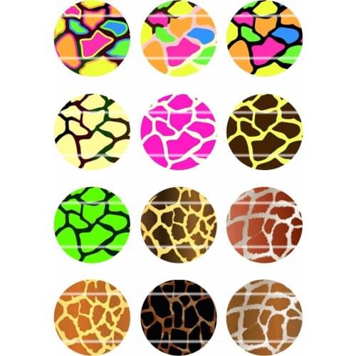 Handmade Colorful picture Round Glass Cabochons Refrigerator magnet for Necklace Decoration and Phone Chain Accessaries46