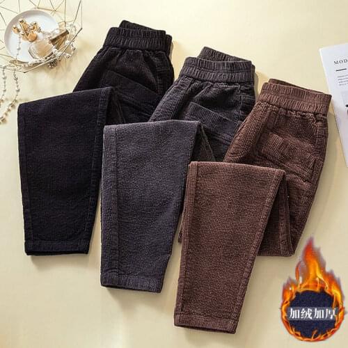 Women Pants Autumn And Winter Corduroy Pants Womens Casual Pants Pantalones De Mujer