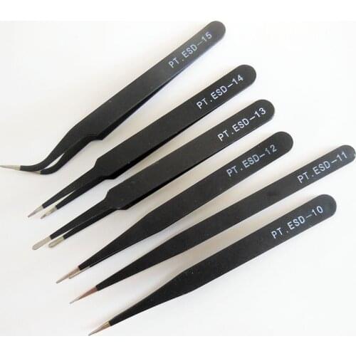 1 PC Professional Cuticle Manicure Pedicure anti-static Eyebrow Tweezers ESD tweezers make up tool kit nail tool