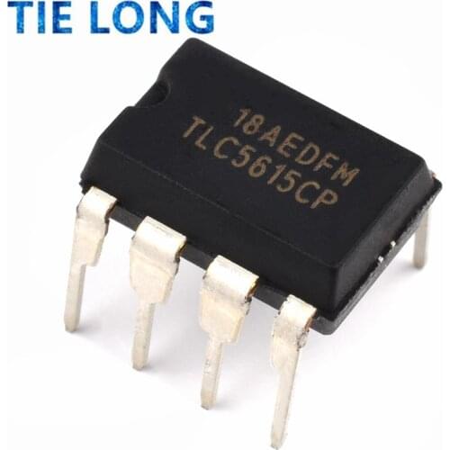 1PCS TLC5615CP TLC5615 10-bit digital-to-analog converter DIP8