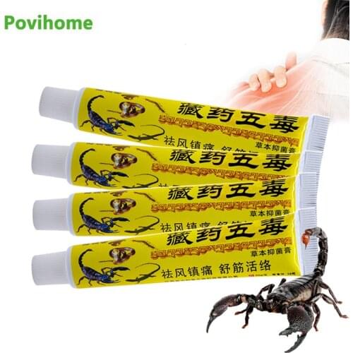 10Pcs Scorpion Venom Cream Lumbar Shoulder Orthopedic Ointment Arthritis Joint Muscle Sprain Pain Relief Oil Body Health Care