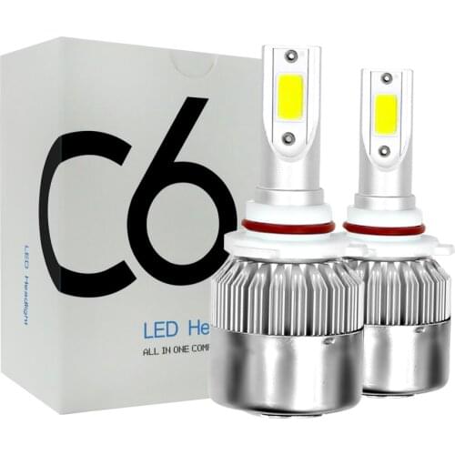 2Pcs 8000lm 6000K H11 H8 H16 H4 LED Car Headlight Fog Bulbs High Power COB Car Front Day Running Light fog lamp