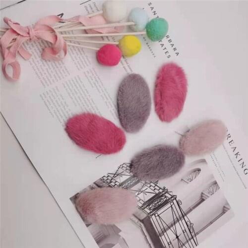 2Pcs / Set New Korean Plush Childrens Wool Hair Clip Child Headdress Cute Hair Accessories