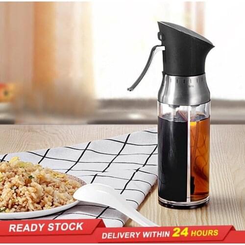 2 in 1 oil spray bottle barbecue spray bottle kitchen oil olive oil spray pot spice oil pot sauce kitchen cooking tool
