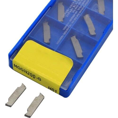 20pcs MGGN200 G H01 Grooving Carbide Insert Aluminum Cutting Hard Alloy Blade CNC Tools lather Tool turning tool