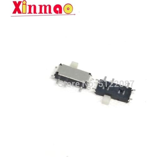 50Pcs Mini 7-Pin On/Off 1P2T SPDT MSK-12C02 SMD Toggle Slide Switch For MP3 MP4 Black handle 7Pin Micro Switch patch New