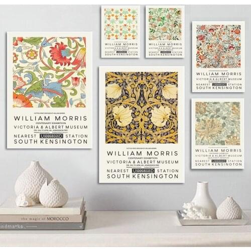 William Morris Victoria Albert Museum Vintage Wall Art Canvas Painting Nordic Posters Prints Wall Pictures For Living Room Decor