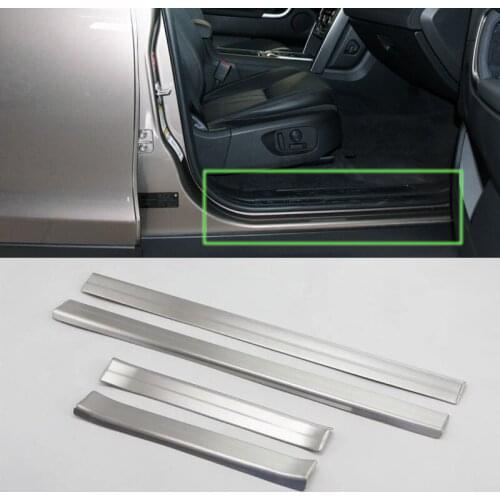 Car accessories stainless steel Car body kits door scuff plate cover For For 2017 Discovery Sport