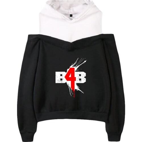 BSLNXNMA Back 4 Blood 2D Printing Women popular Hooded Off-Shoulder Hoodies Sweatshirt