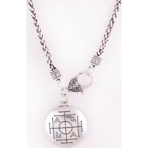 Wheat Link Chain Religions Style Sigil AGLA With Ancient Picture Solomon Viking Style Zinc Alloy Provide Dropshipping