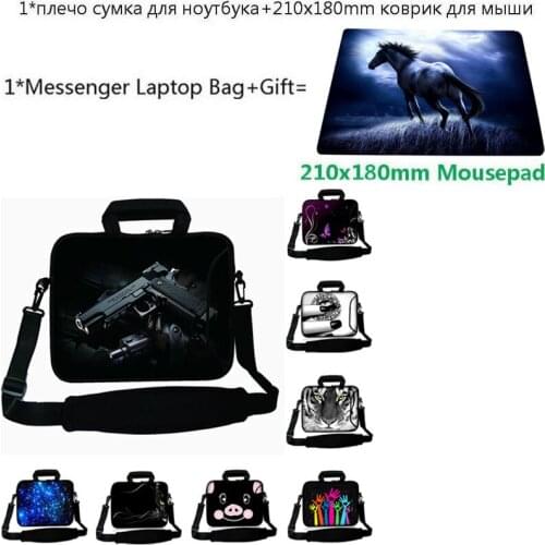 Laptop Sleeve 13.3 12.5 13 12 11.6 Inch Chromebook Case Funda Portatil 15.6 14 17 10 15 Computer Notebook Bag+21x18cm Mousepad