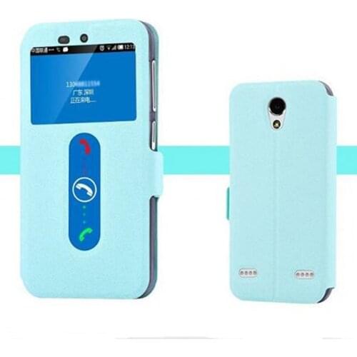 Smart View Window Flip case For ZTE Q806T Case Cover PU leather shell Protection case for ZTE Q806T phone case back cover