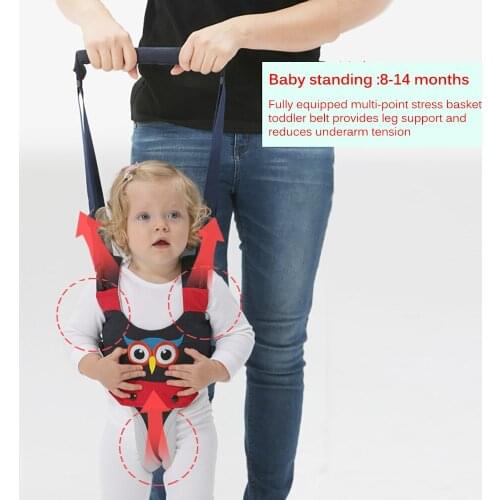 Kids Handheld Safe Stand Up Walker Assistant Belt Baby Protective Walker Walking Harness For Toddlers Infant Learning To Walk