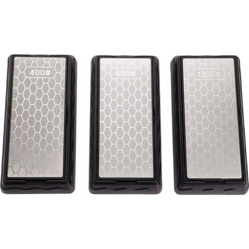 Double-Side Sharpener Diamond Whetstone Knife Sharpening Stone Kitchen Grit Chef Knife Grinding Tool 400/600/1000/1200 Grit