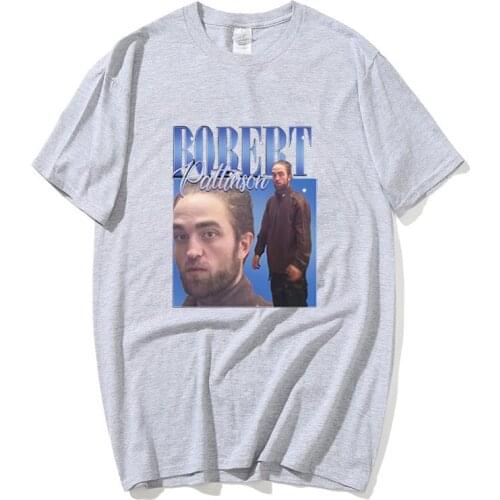 Robert Pattinson 90s Vintage Unisex Black Tshirt Men T Shirt Retro Graphic T Shirts 100% Cotton T-shirt Man Woman Tees Tops