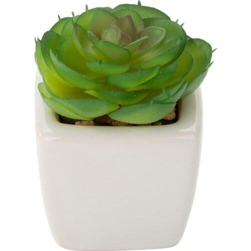 Artificial flowers, fake plants, a set of potted artificial succulents, flower arrangement accessories, desktop bonsai