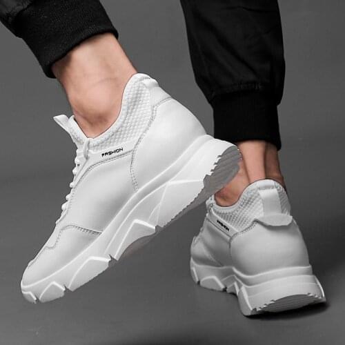 Hot Sale Fashion Luxury Walking Sneakers Lace-Up genuine leather Men Casual Big Size Breathable Comfortable High Quality Shoes