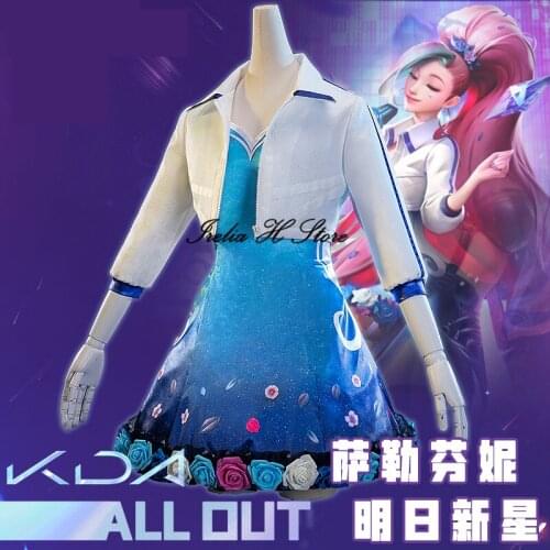 LOL KDA Seraphine Cosplay Costume THEBADDEST Seraphine cosplay costume dress female