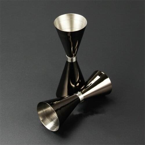 Stainless steel double head cup bar mixing scale measuring cup bar tool sake set Golden ring wine measuring device ounces Cup