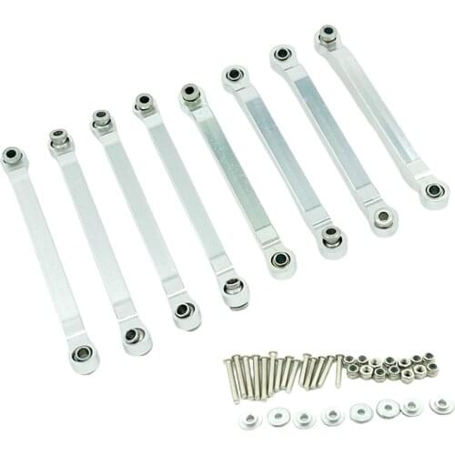 Metal Pull Rod Link Shock Tower Accessories Kit for MN D90 1:12 Scale RC Model Hobby Auto Parts