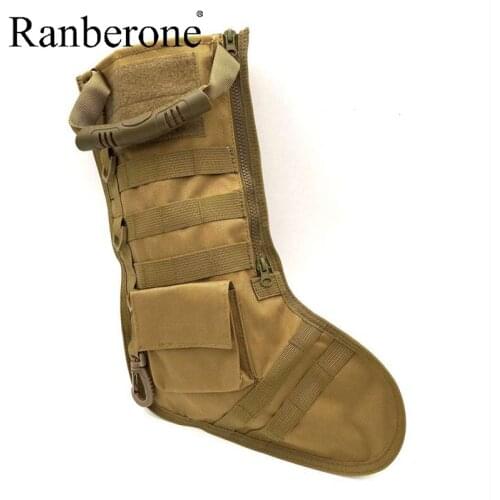 Ranberone Socks Men Sports Sock Middle Tube Christmas Stocking Tactical Bag Dump Drop Pouch Utility Storage Bag Running Socks