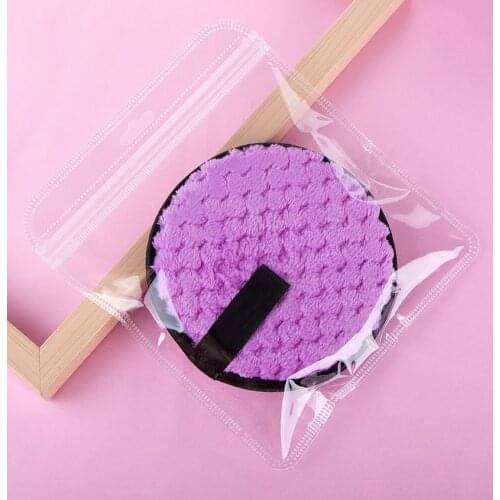 Lazy Makeup Facial Removal Puff Round Double Layer Face Wash Microfiber Cosmetic Cotton Cleansing Pads Skin Care Towel Tool