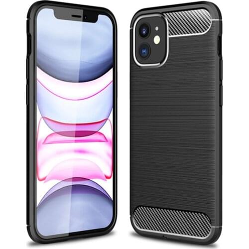 Soft Carbon Fiber Case For iPhone 12 13 Mini SE 2020 11 Pro Max X XR XS Phone Cover Bumper For iPhone 8 7 6 6S Plus 5 5S Funda