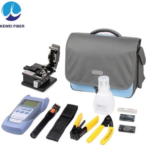 FTTH tool kit set with fiber optic power meter,fiber cutter and Pen Type Visual Fault Locator