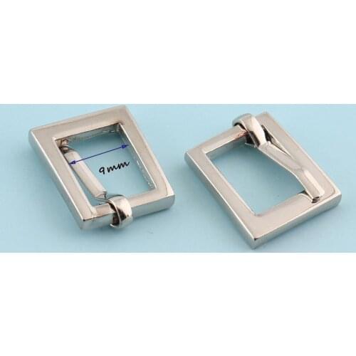 Nickle plated Adjuster Buckles mini Release Belt Buckle with prong Shoe Strap Buckles Slider Fastener