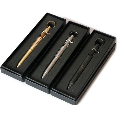 Practical Bolt Action Type Retro Ballpoint Pen Writing Tool Unique Design School Office Stationery Gifts