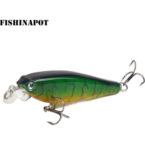 1pcs Laser Minnow Fishing Lures 8cm 7.5g 3D Eyes Crankbait Wobblers Hard Aritificial Plastic Baits Peche Fishing Tackle
