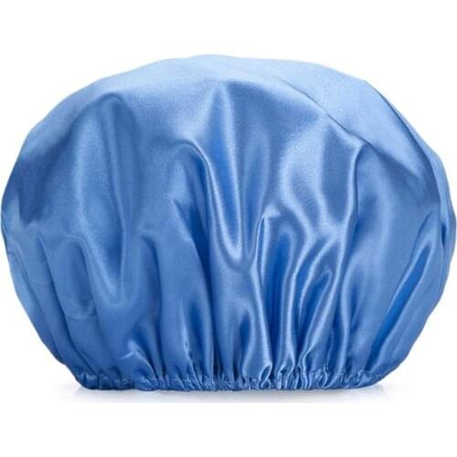 Q1QD Women Girls Shower Bathroom Waterproof Shower Reusable Adult Kitchen Smoke-proof Dust-proof Hat