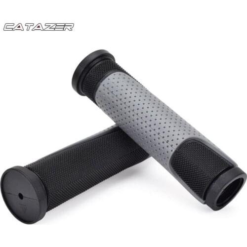 1 Pair Bicycle Grips Rubber MTB Mountain Bike Handlebar Grips Downhill Cycle Cycling Handle Lock Bike Grip