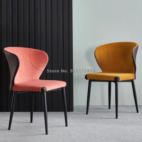 Modern and simple home hotel restaurant back chair dining chair makeup light luxury chair leisure office negotiation office chai