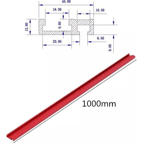 1000mm height Miter Track T-track Stop Sliding Brackets T-Slot Aluminium Profile Woodworking workbench DIY Accessories