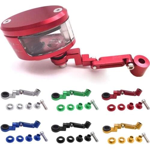 Universal Brake Reservoir Cylinder Oil Cup Pot Mount Bracket Master Adaptable Clamp Motorcycle Accessories
