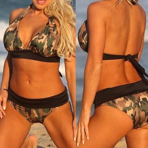 Bikini Swimwear Women Swimsuit Camouflage Brazilian Bikini Set Push Up Bathing Suit Female Summer Beach Wear Biquini