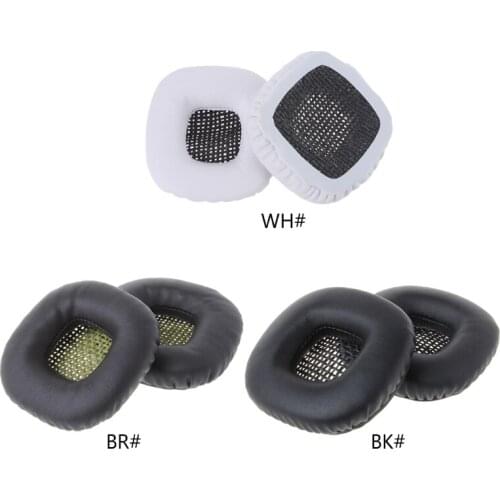 1Pair Replacement Leather Sponge Ear Pads Earmuffs Cushion Protector for marshall Major I II Headphone Headsets