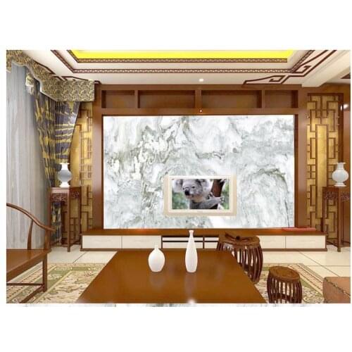 3D photo wallpaper custom 3d wall murals wallpaper Jiangshan picturesque TV setting wall marble wall 3d wallpaper living room