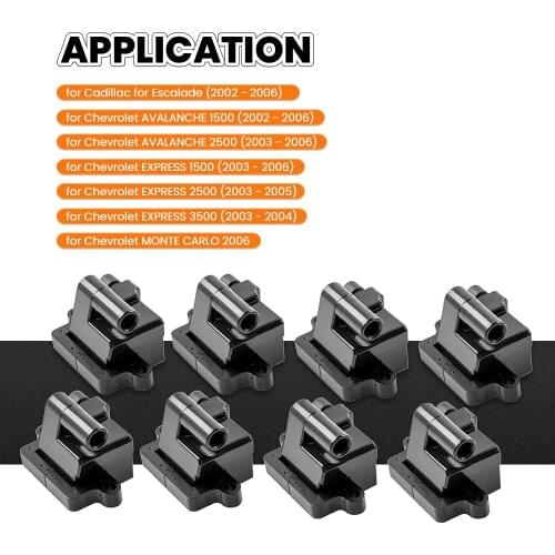 8 pcs For Chevrolet GMC Yukon Hummer IGNITION COIL 12558693 UF-271 D581 50253