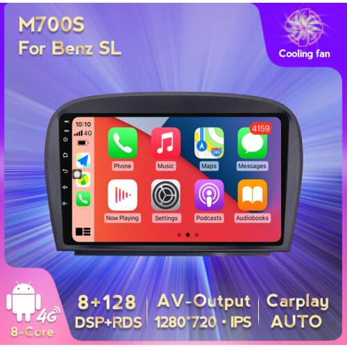 MEKEDE 6GB+128GB 4G in Dash Car Radio Multimedia Video Player Navigation GPS For Mercedes SL R230 SL350 SL500 SL55 SL600 SL65