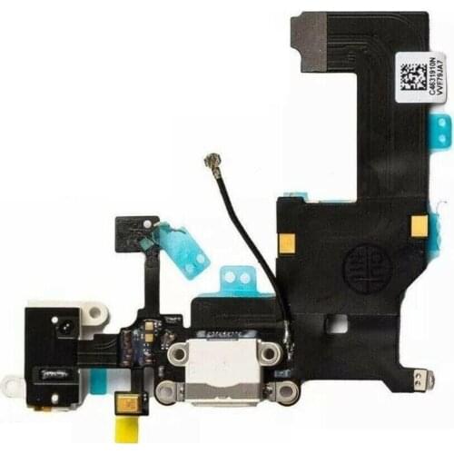 White/Black Color Charging Port Dock Connector Flex Cable for Apple iPhone 5