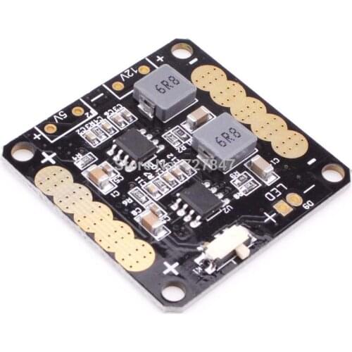 CC3D Flight Controller Power Distribution Board with 5V/12V BEC Output LED Switch for FPV RC 210mm 250mm 260mm Across Quadcopter