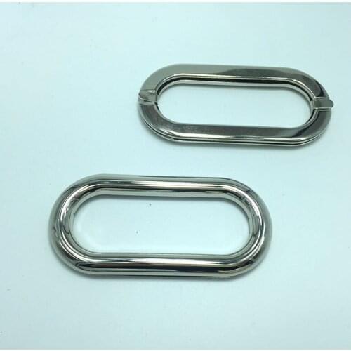 Decorative Oval Metal Eyelets Grommets for Handbags, Purse Strap Handles 90mm