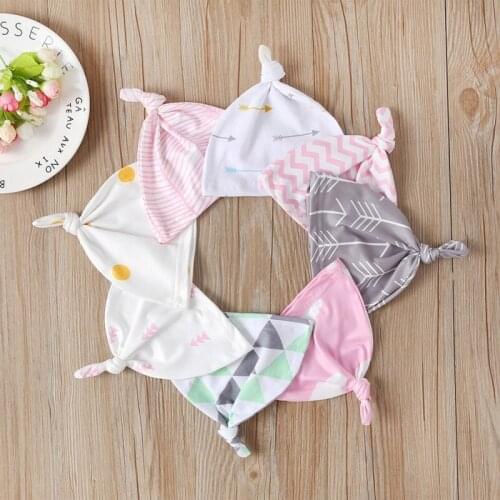 Baby Knot Cotton Hat Spring Autumn Toddler Beanies For Boys Girls Cap Winter Warm Solid Color Breathable Children Hat