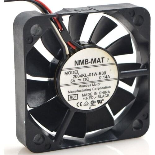 FOR NMB Medea 5cm 5010 5V0.14A 2004KL-01W-B39 Three-wire Large Air Volume Cooling Fan
