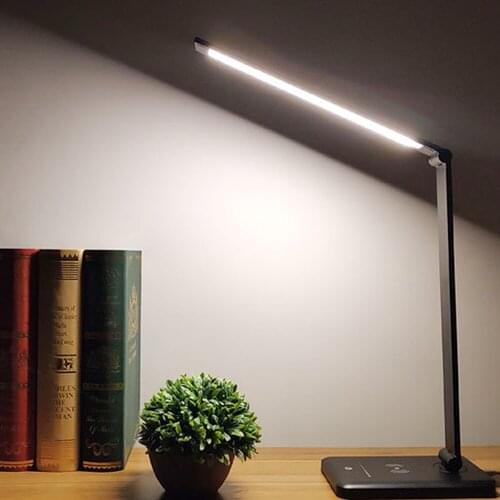 Настольные лампы LED Desk Lamp Eye-caring Flexible Table Lamps Touch Sensor 10 brightness Levels with Android USB Charging Port