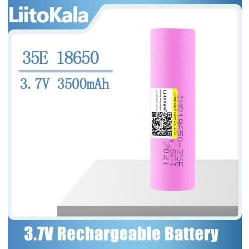 NEW Liitokala 35E original power 18650 lithium battery 3500mAh 3.7v 25A high power INR18650 for electrical tools