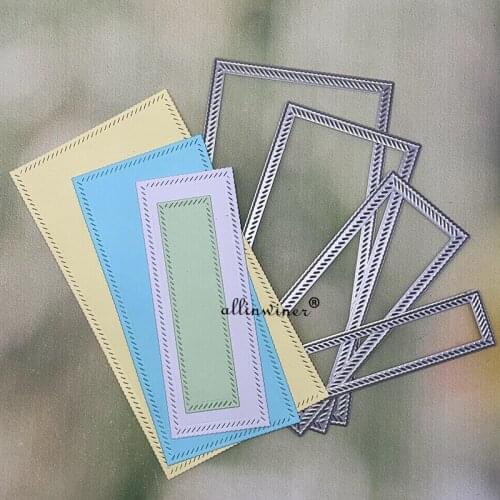 New Dotted rectangular frame Metal Cutting Dies for DIY Scrapbooking Album Paper Cards Decorative Crafts Embossing Die Cuts