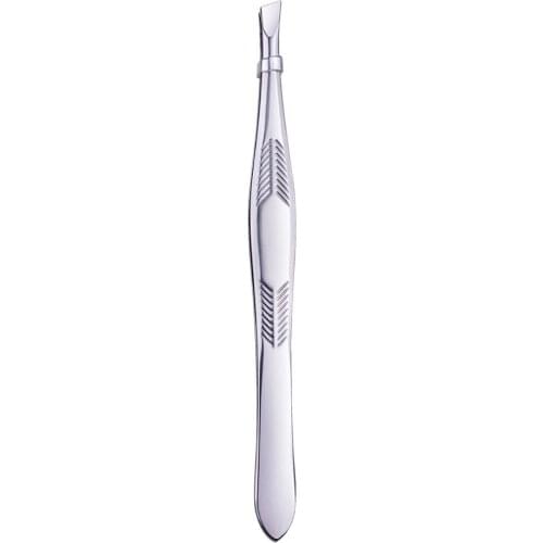 100 x Stainless Steel Slanted Eyebrow Plucking Tweezer Hair Removal Slant Tip Wholesale M0216